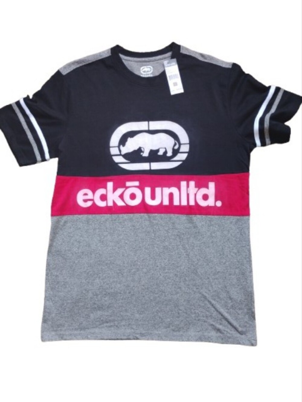 NWT Vintage Ecko Unltd Colorblock Rhino Graphic Tee Size 3XL